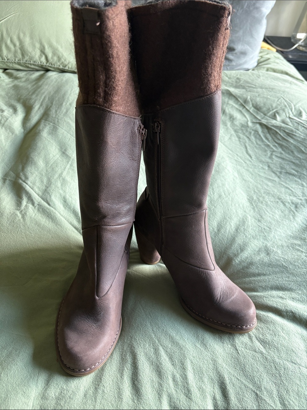 NWOT El Naturalista Women's Brown Leather Knee-High Boots